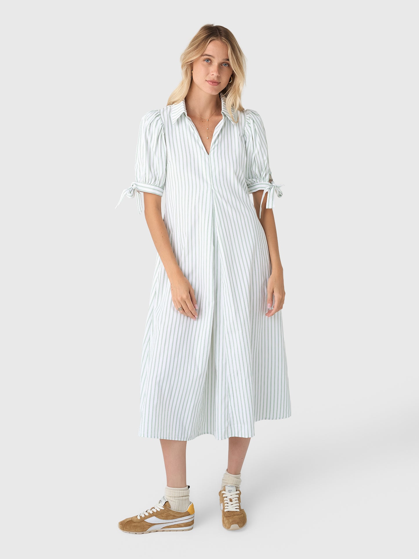 Eche Women's Long Striped Dress - Saint Bernard
