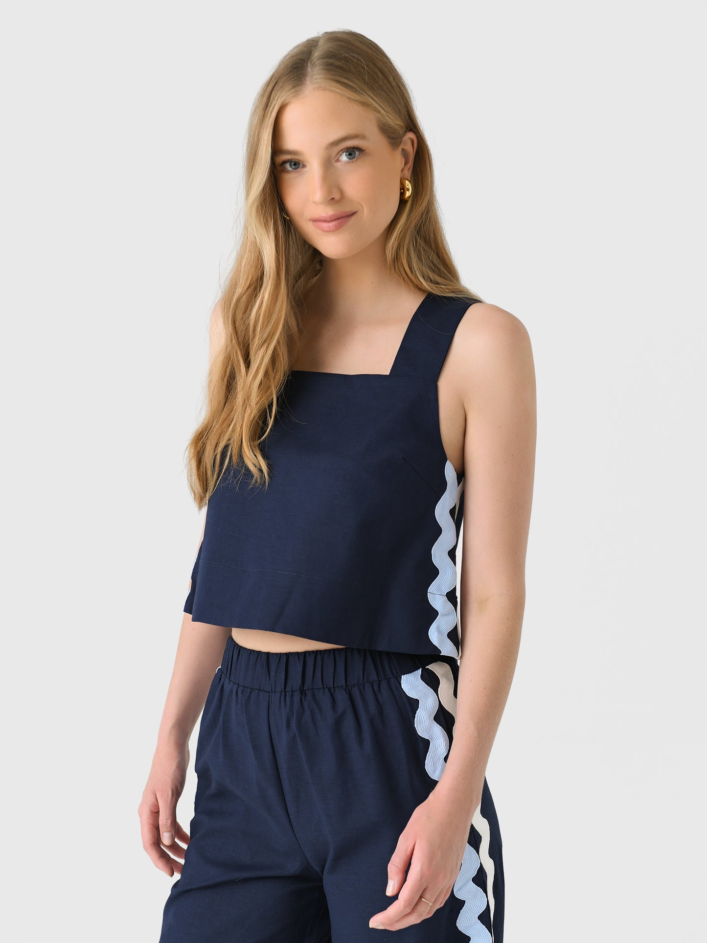 Eche Women's Ric Rac Sleeveless Top - Saint Bernard