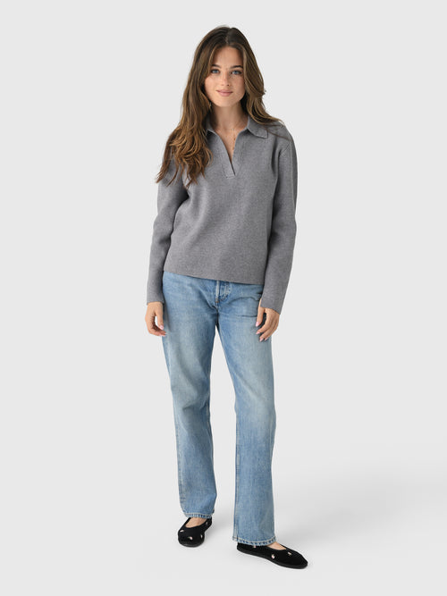 Eche Women's Oversized Collar Knit Top