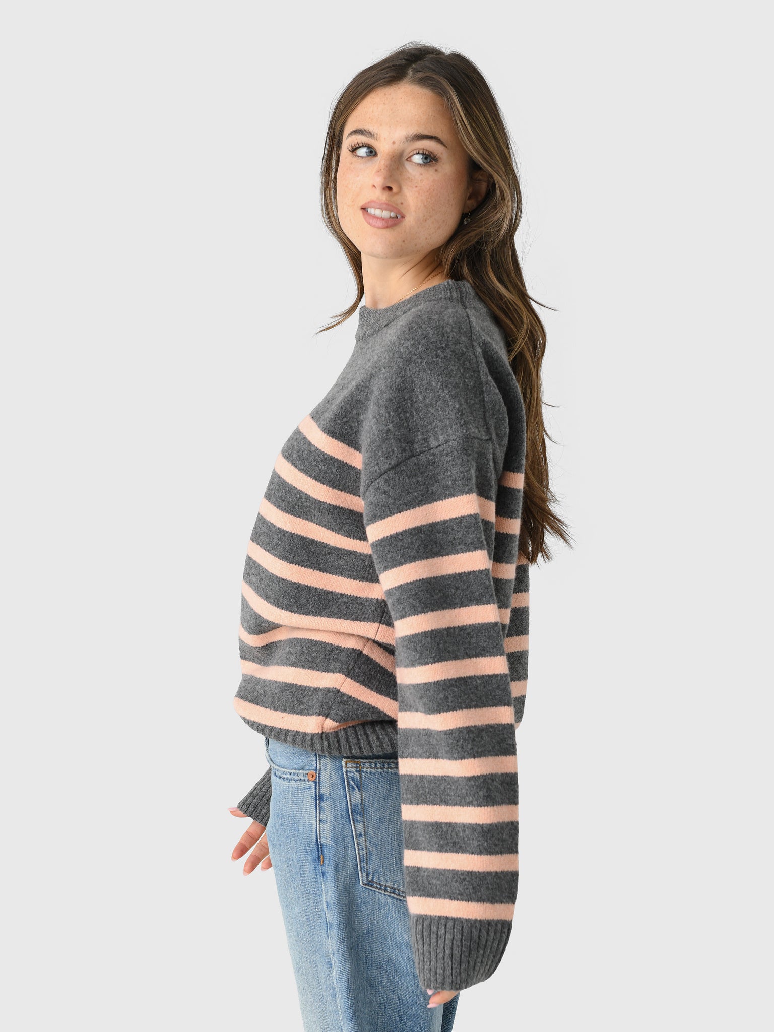 Eche Women's Striped Crewneck Sweater - Saint Bernard