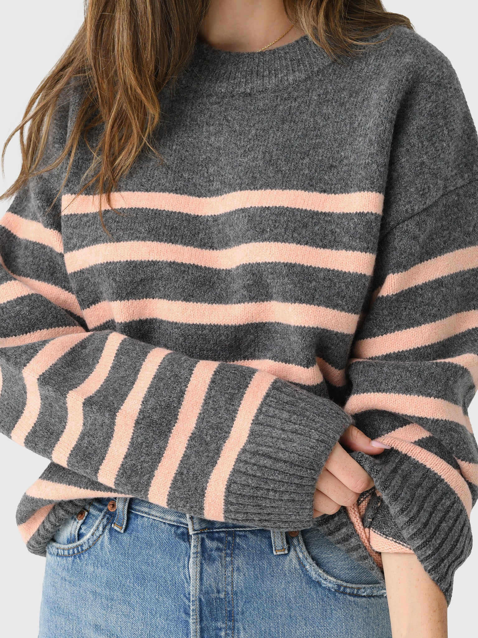 Eche Women's Striped Crewneck Sweater - Saint Bernard