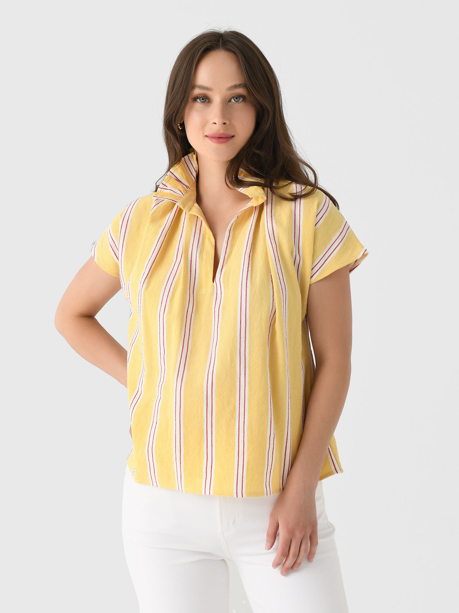 Never A Wallflower Women's Vicki Short Sleeve Top - Saint Bernard