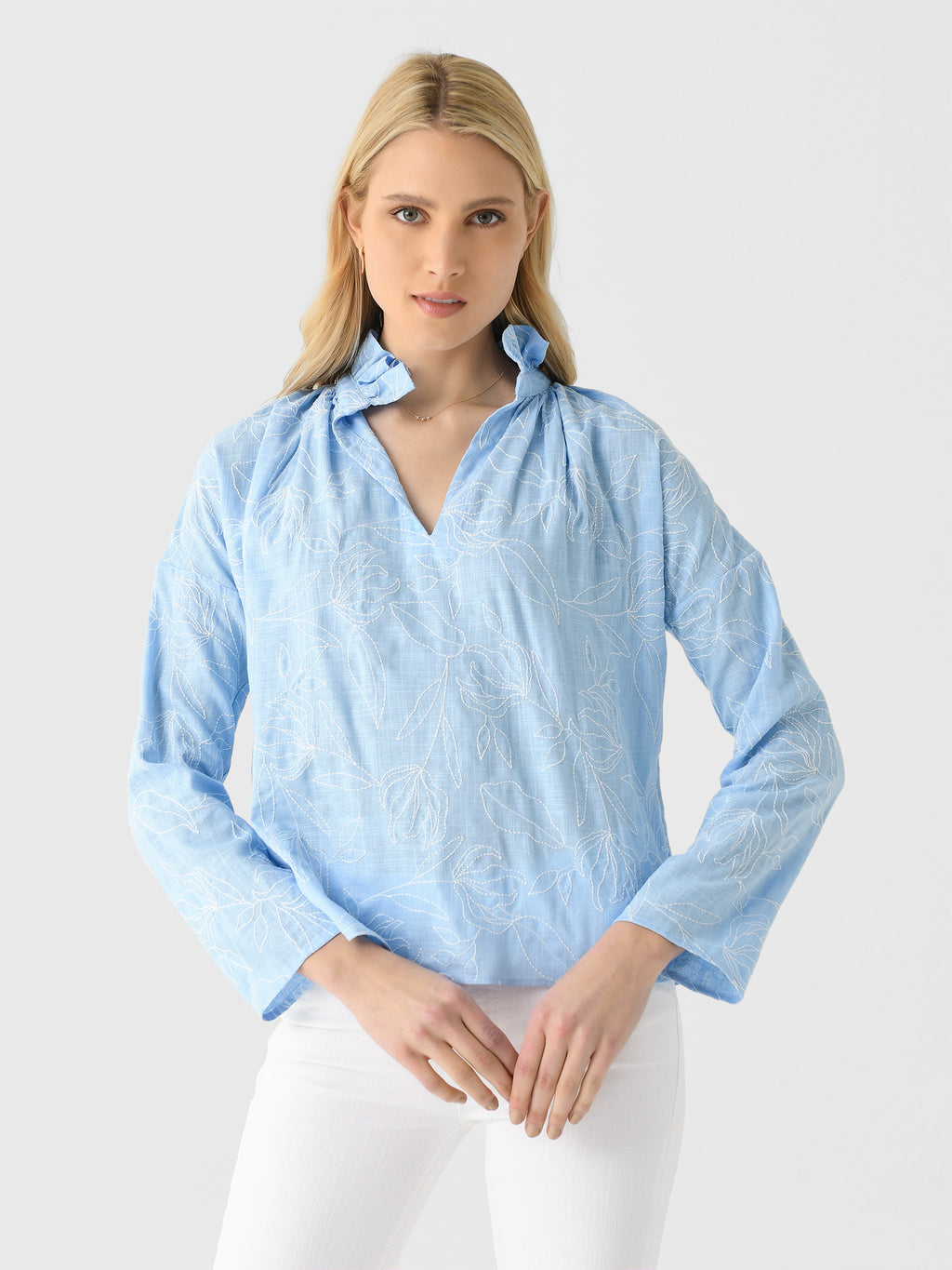 Never A Wallflower Women's Vicki Long Sleeve Top - Saint Bernard