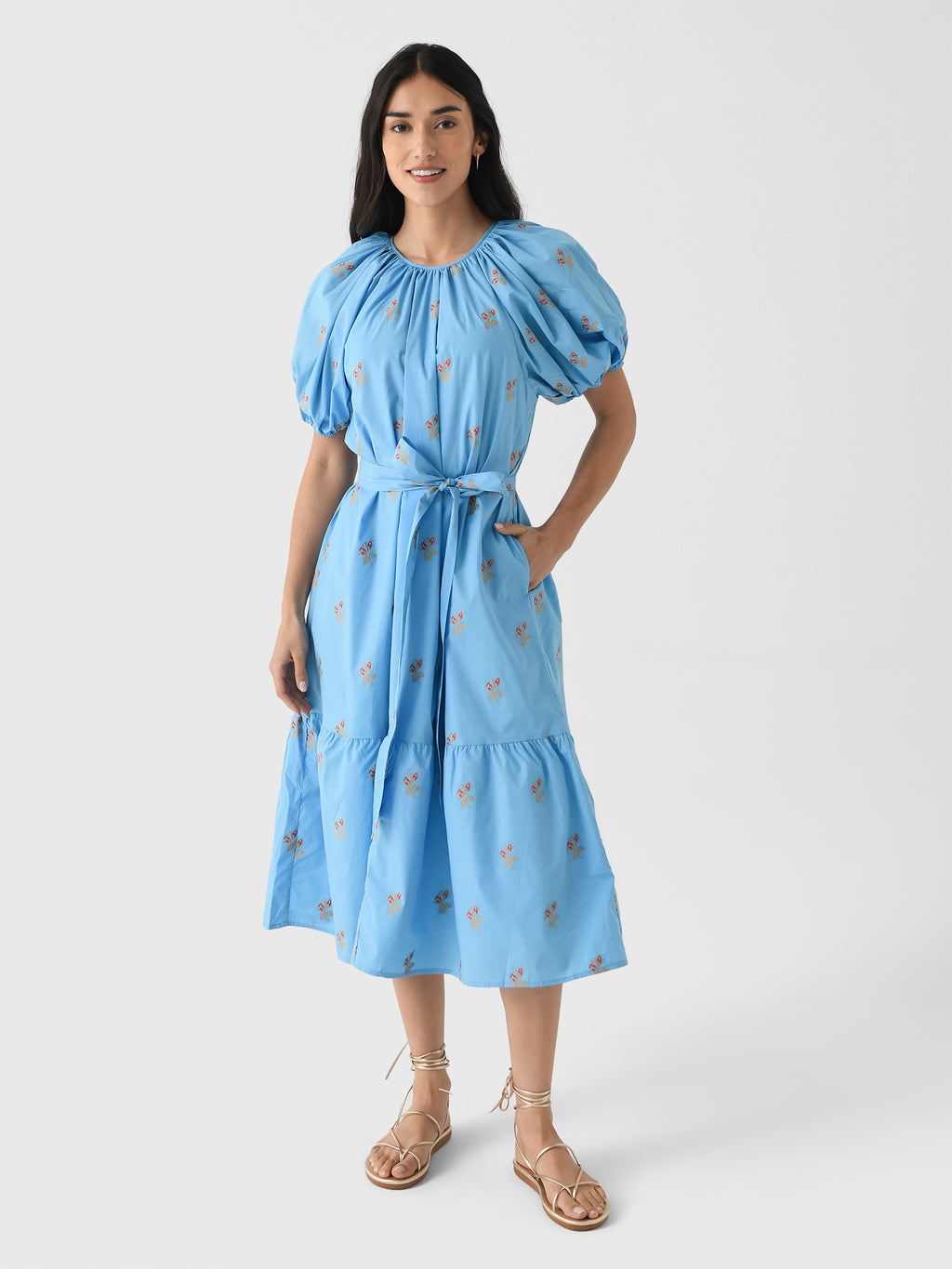Never A Wallflower Women's Gathered Dress - Saint Bernard