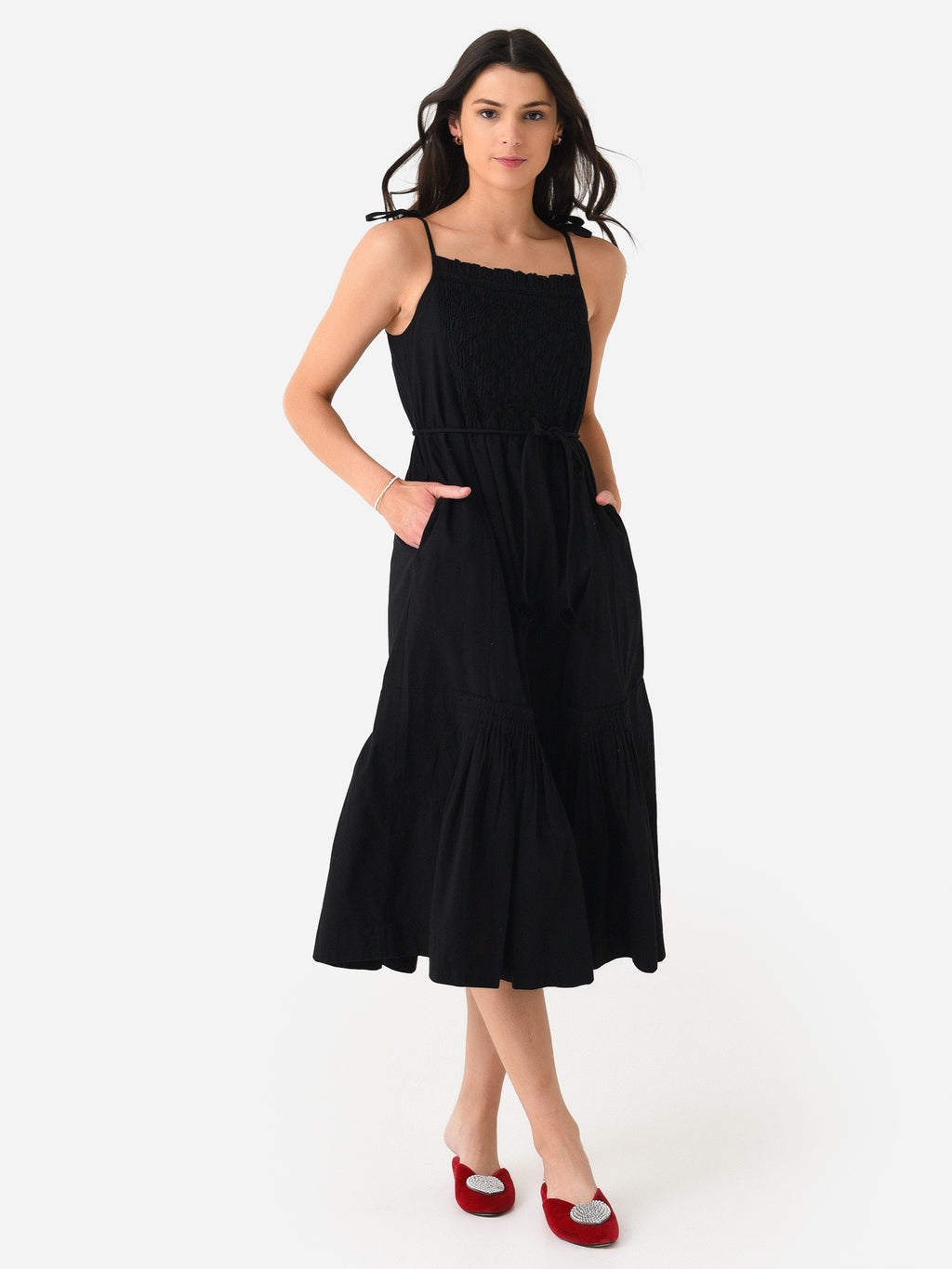 SEA Women's Willa Smocked Dress - Saint Bernard