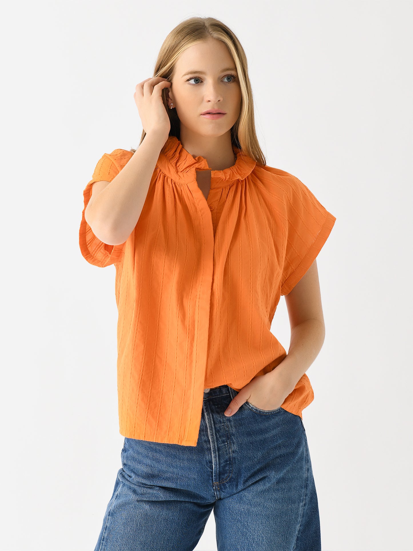 Never A Wallflower Women's Vicki Button-Down Top - Saint Bernard