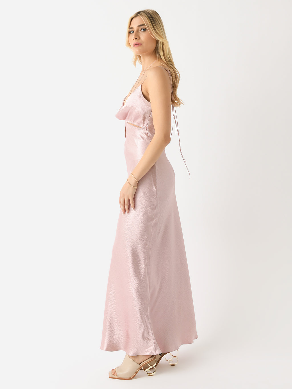knee length dresses for ladies La Lune Strapless Ruched Bodice Maxi Dress | Iceberg Blue | Dresses main image 1
