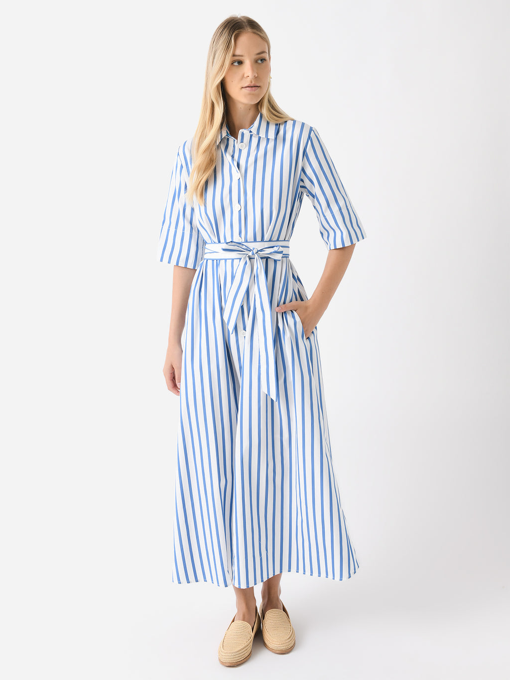 Evi Grintela Women's Valerie Short Sleeve Midi Dress - Saint Bernard