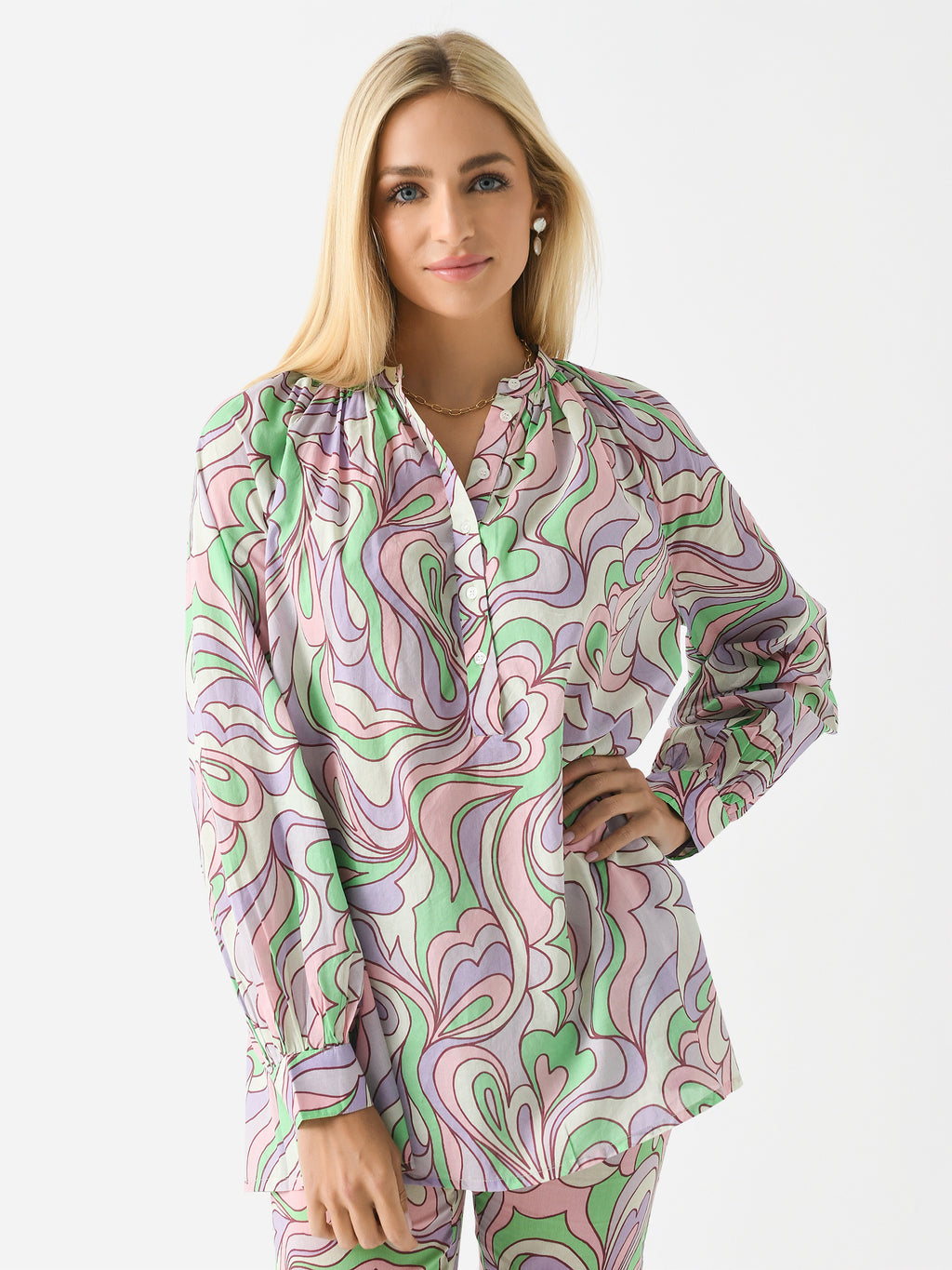 V De Vinster Women's Gobinde Blouse - Saint Bernard