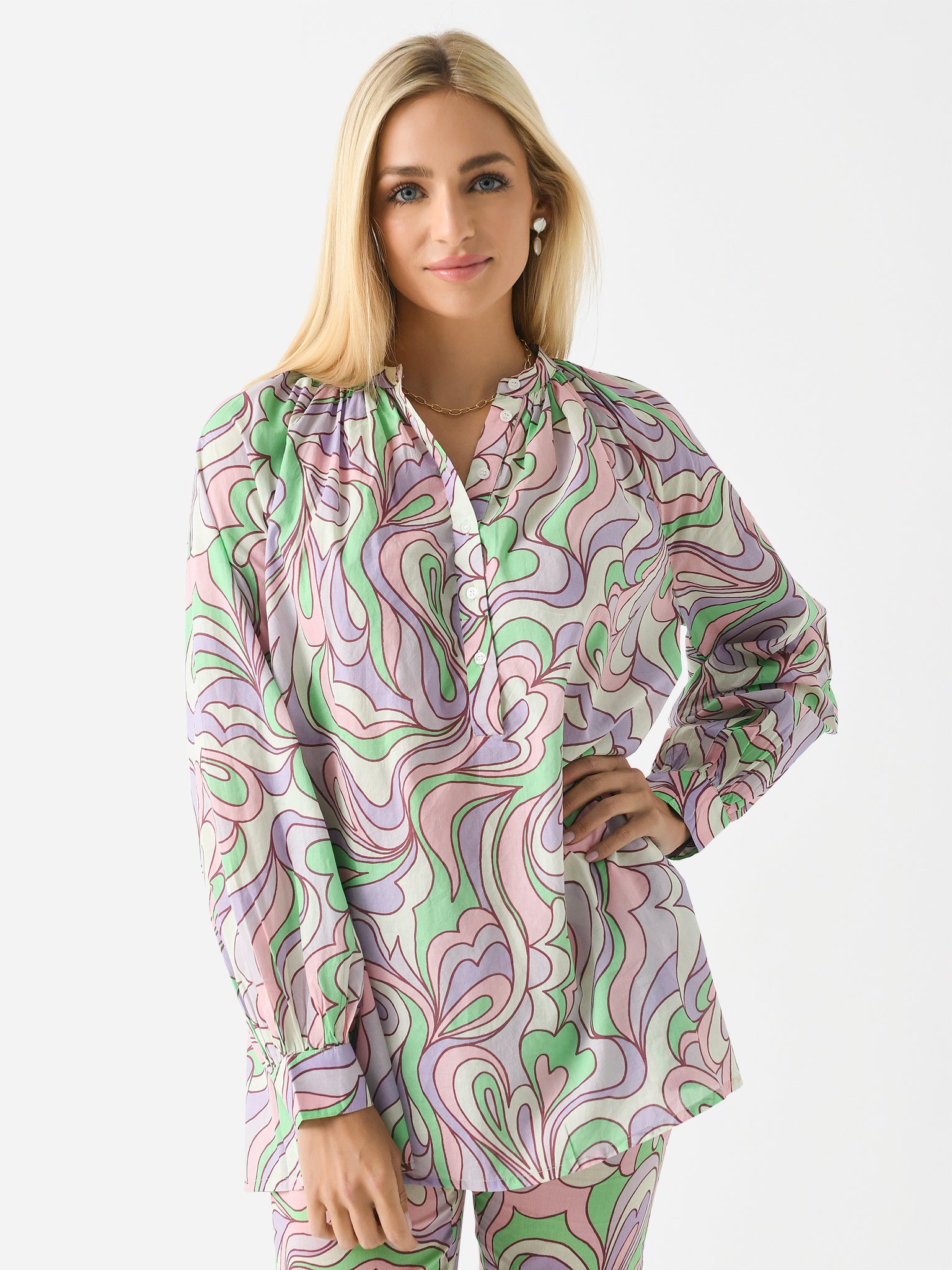 V De Vinster Women's Gobinde Blouse - Saint Bernard