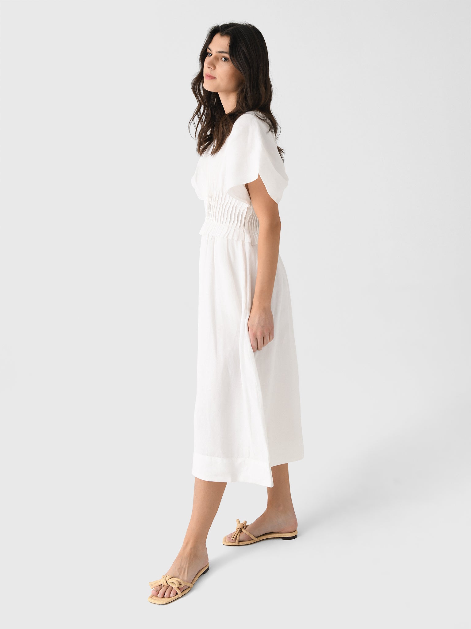 Zora | Sable Short-Sleeve Midi Dress