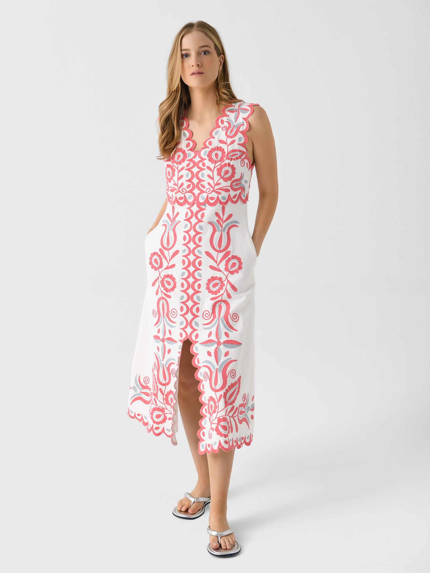 SEA Women's Eevi V-Neck Dress - Saint Bernard