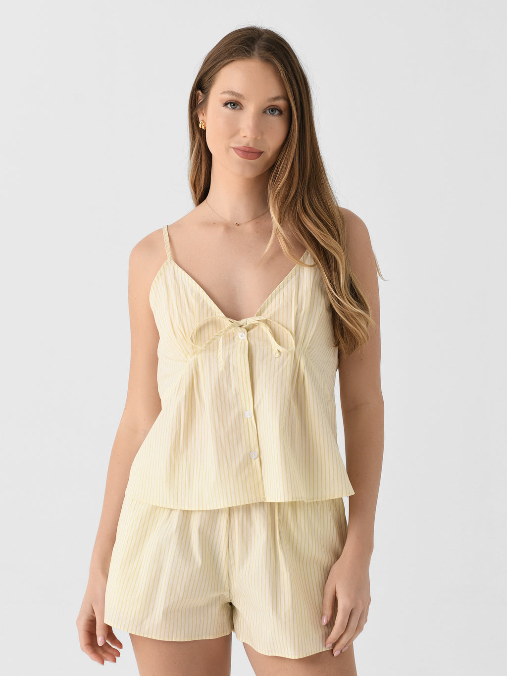 Deiji Studios Women's Placket Short Set - Saint Bernard