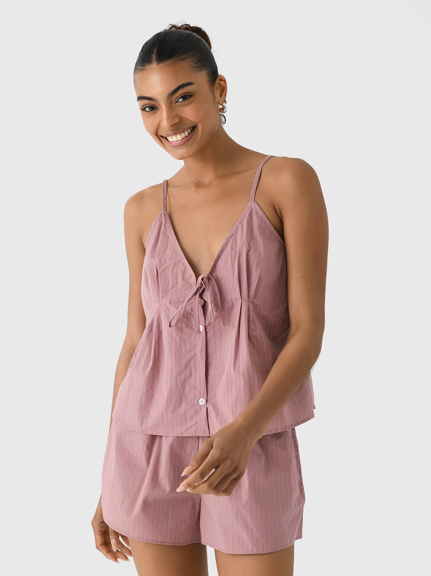 Deiji Studios Women's Placket Short Set - Saint Bernard