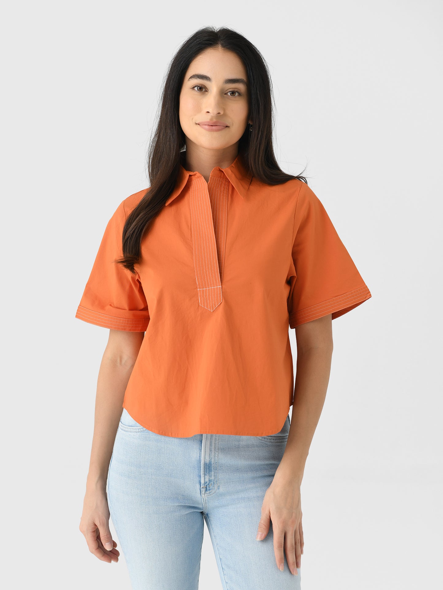 Never A Wallflower Women's Split Neck Top - Saint Bernard