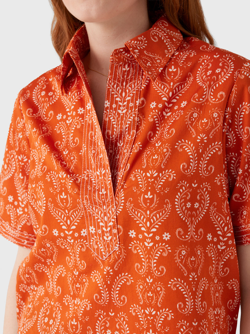 Never A Wallflower Women's Split Neck Top - Saint Bernard