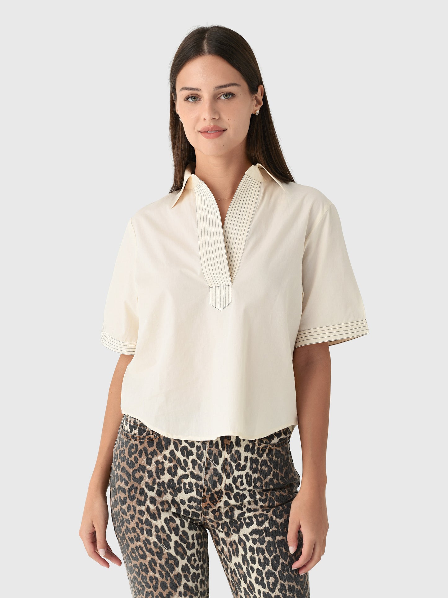 Never A Wallflower Women's Split Neck Top