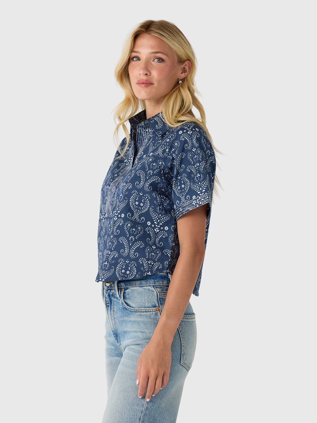 Never A Wallflower Women's Split Neck Top - Saint Bernard