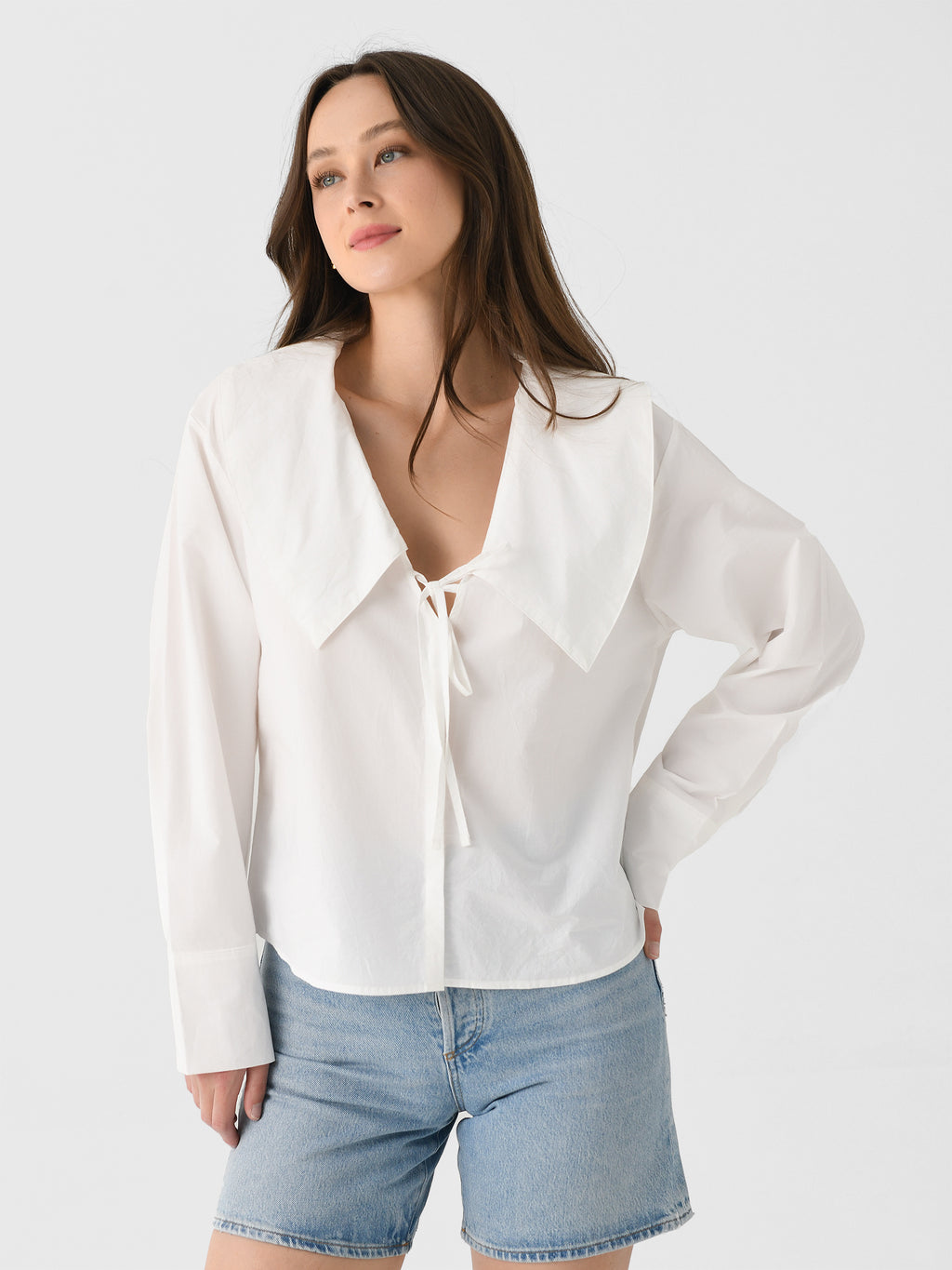 Deiji Studios Women's Collared Tie Shirt - Saint Bernard