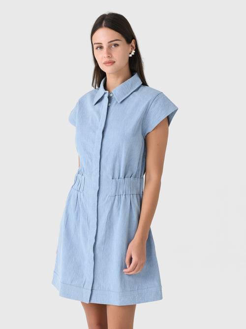 Never A Wallflower Women's Epaulet Shirt Dress
