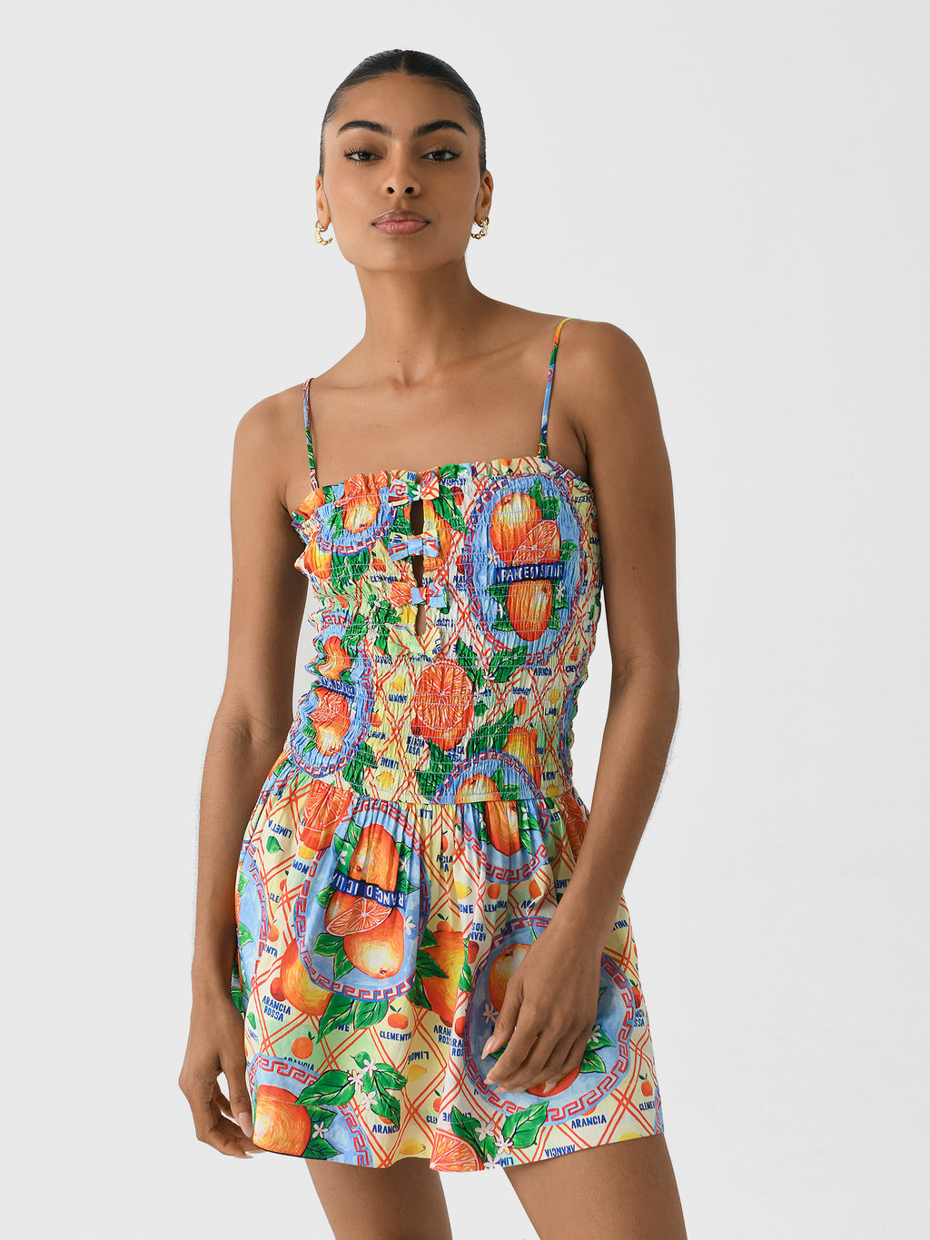 Damson Madder Women's Fleur Shirred Mini Dress – Saint Bernard