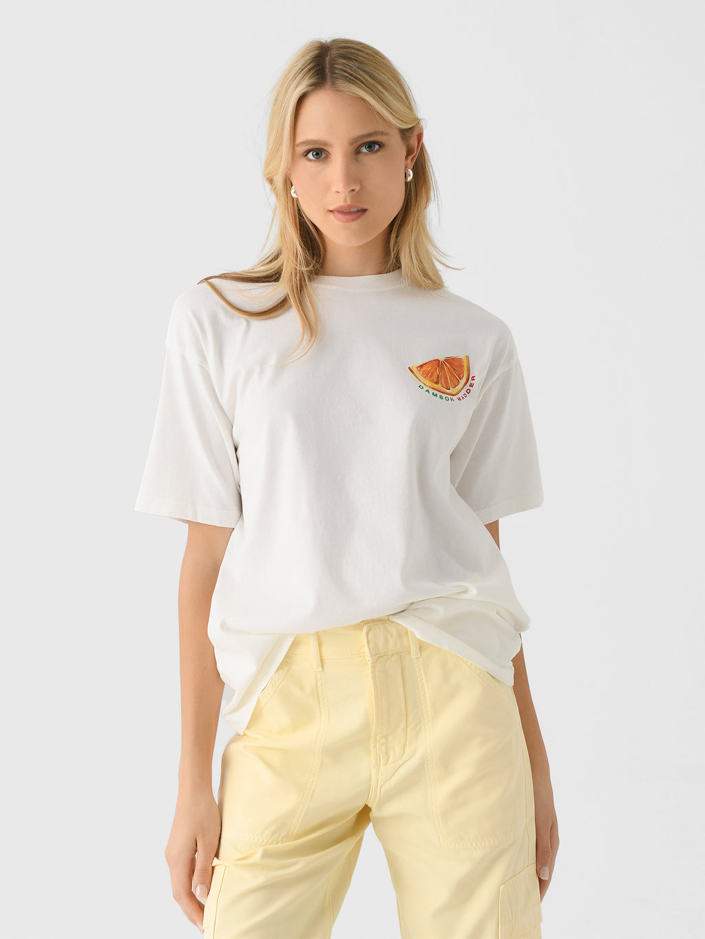 Damson Madder Women's Spritz Boyfriend Tee - Saint Bernard