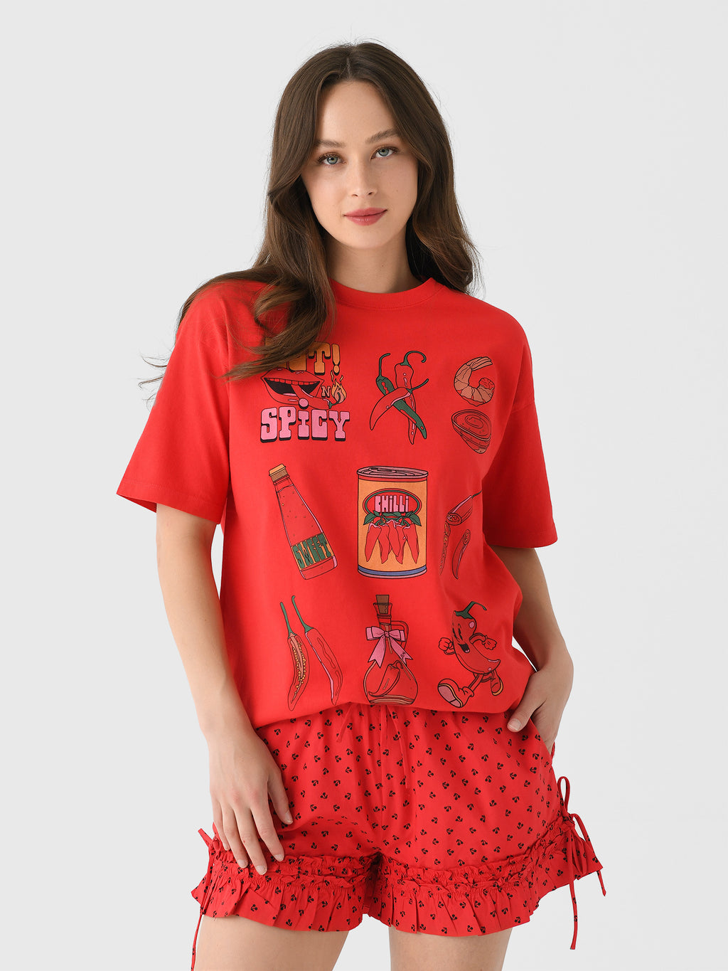 Damson Madder Women's Chilli Boyfriend Tee - Saint Bernard