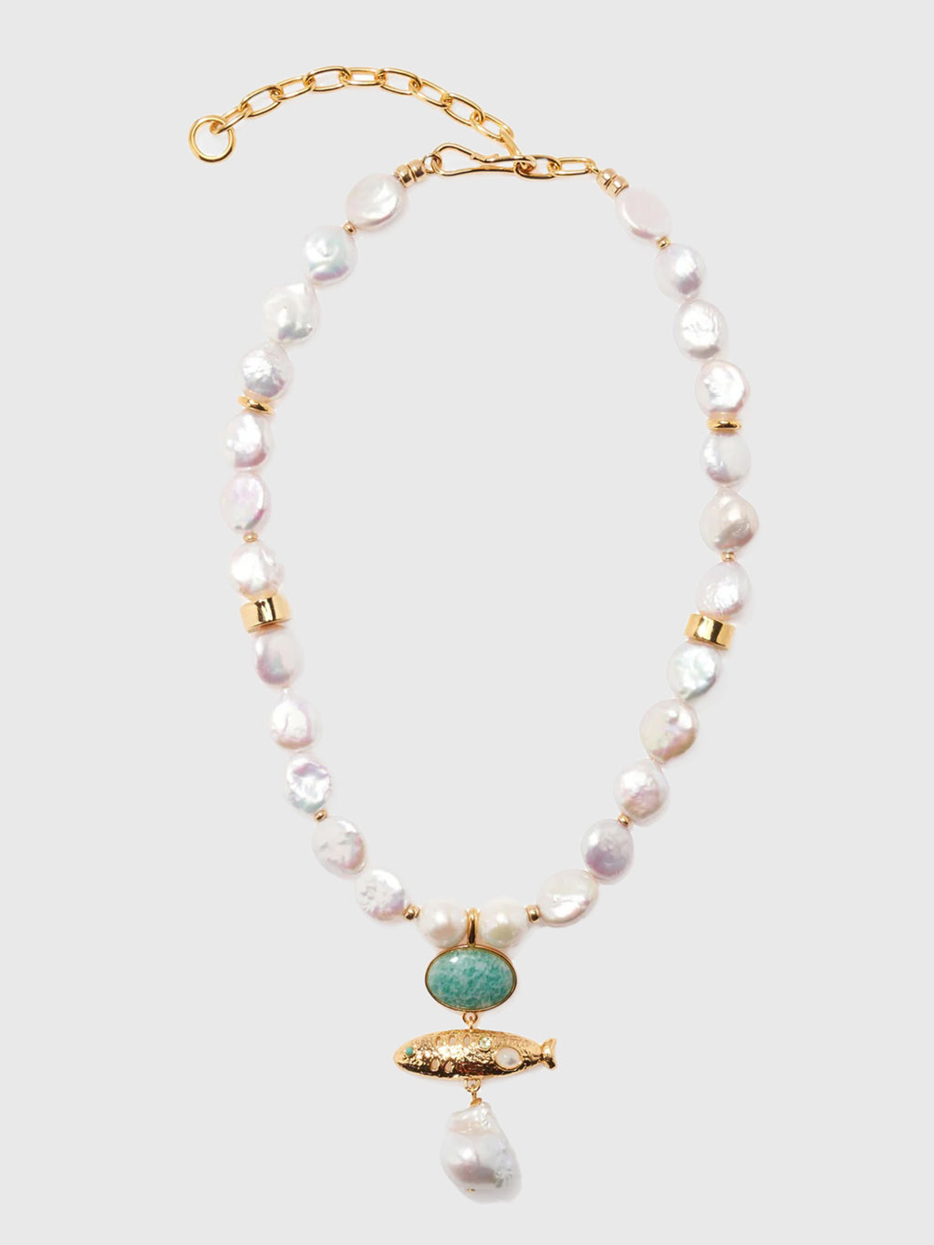 Lizzie Fortunato Sardina Pearl Necklace - Saint Bernard
