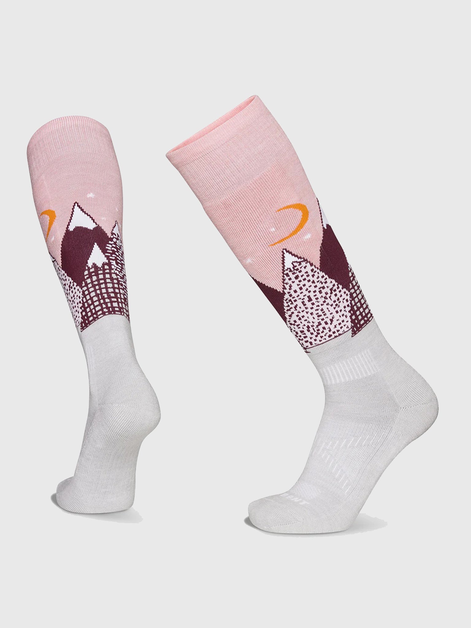 Le Bent Kids' Light Cushion Snowy Mountains Snow Socks - Saint Bernard