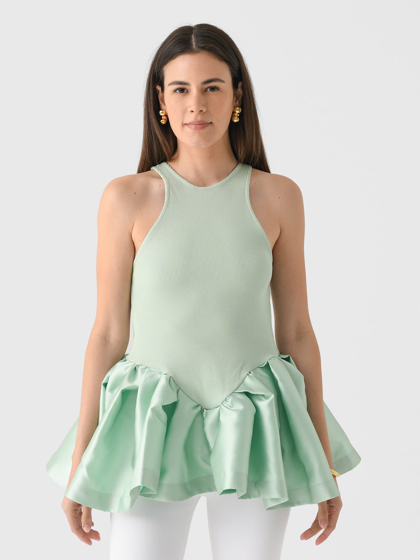 Marques Almeida Women's Peplum Tank Top - Saint Bernard