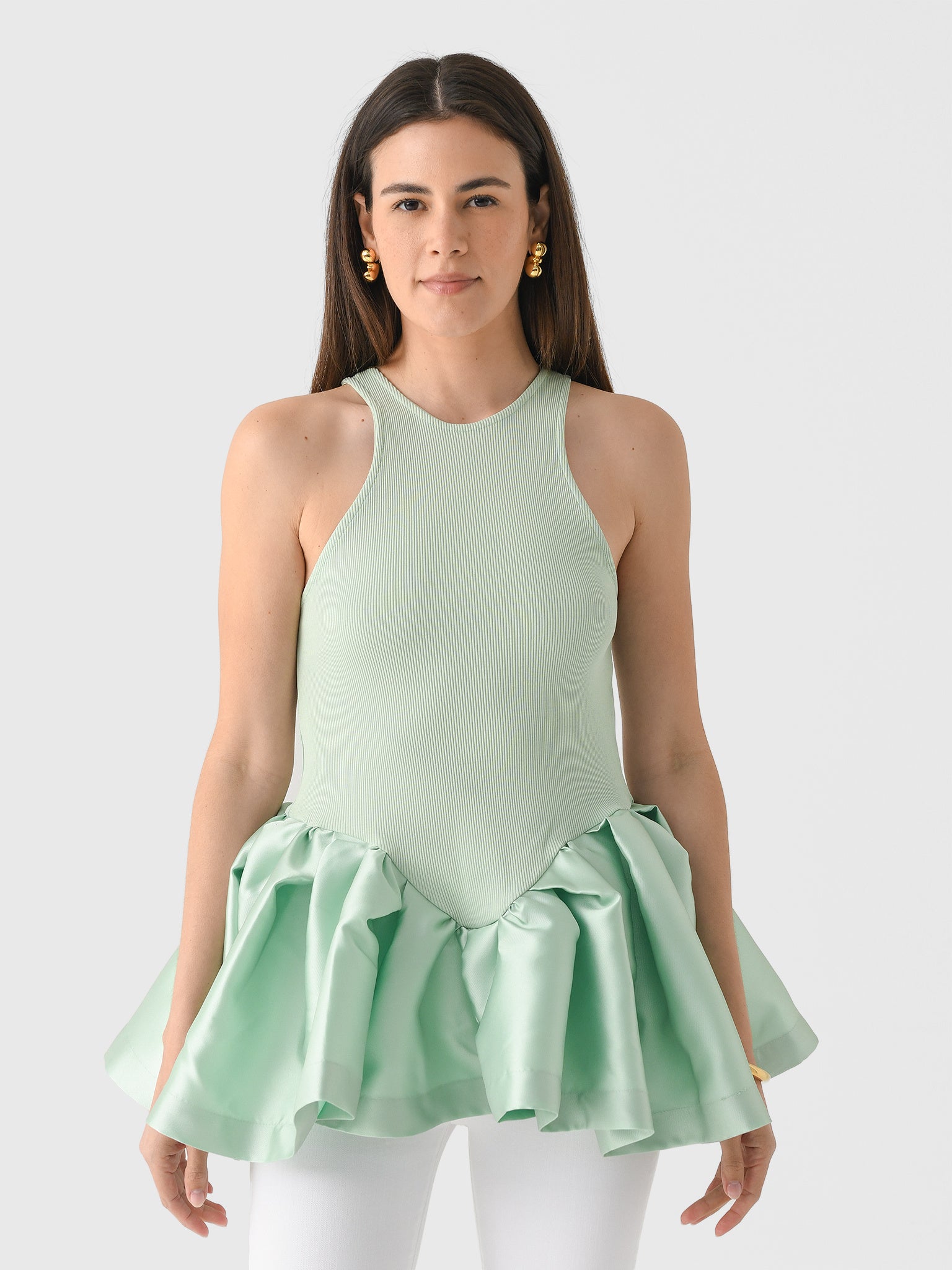 Marques Almeida Women's Peplum Tank Top - Saint Bernard