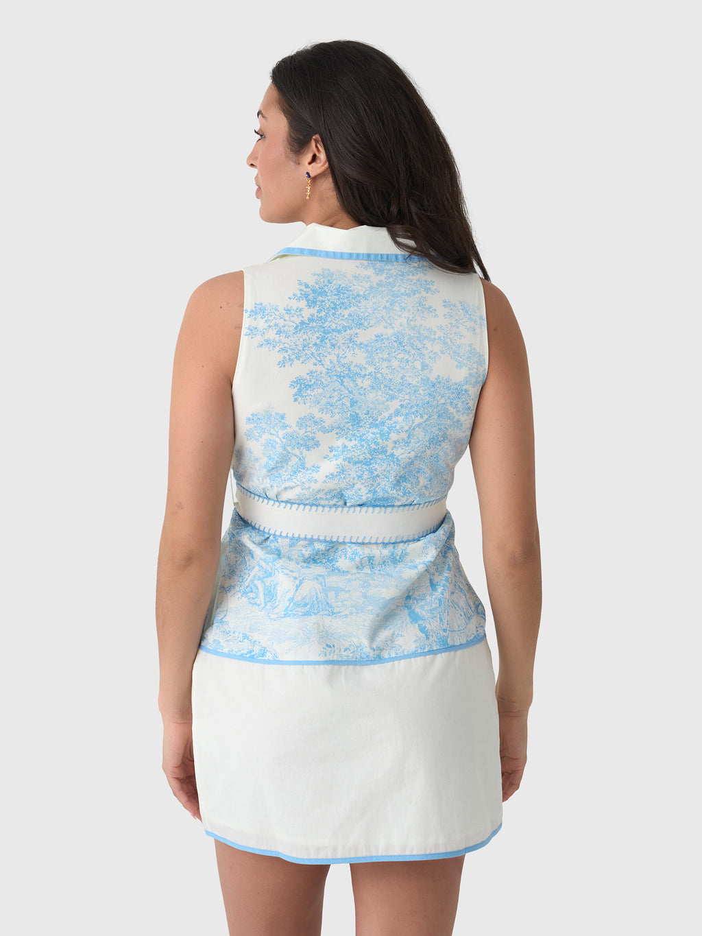 Never A Wallflower Women's Grasse Piped Short Dress - Saint Bernard