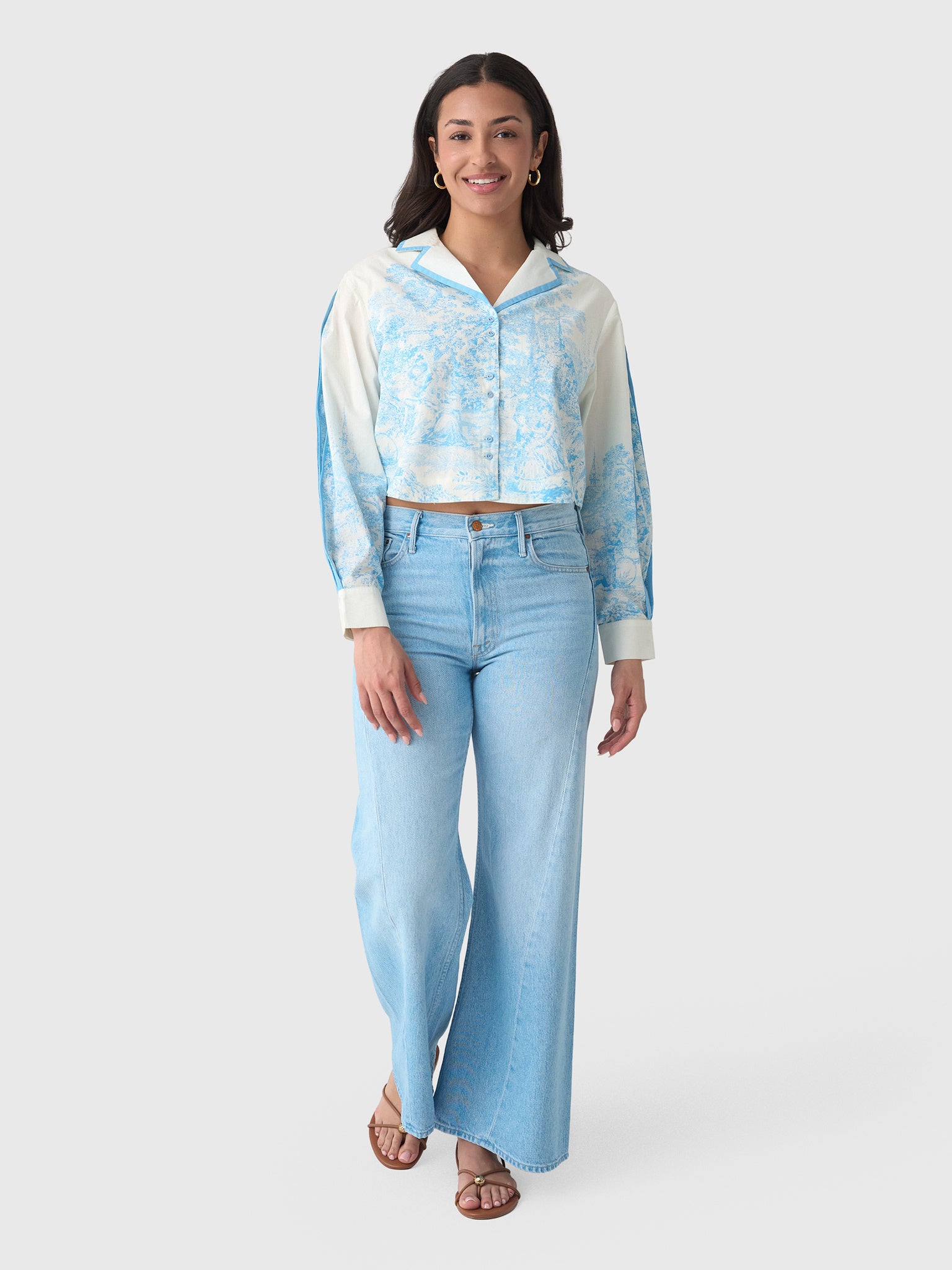 Never A Wallflower Women's Grasse Piped Shirt - Saint Bernard