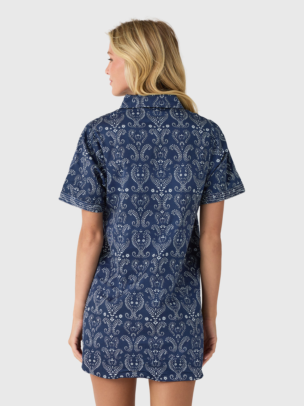 Never A Wallflower Women's Split Neck Dress - Saint Bernard