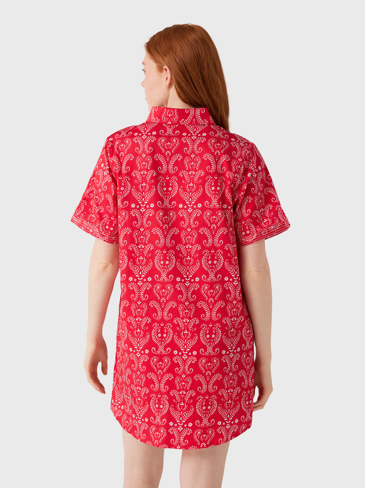 Never A Wallflower Women's Split Neck Dress - Saint Bernard