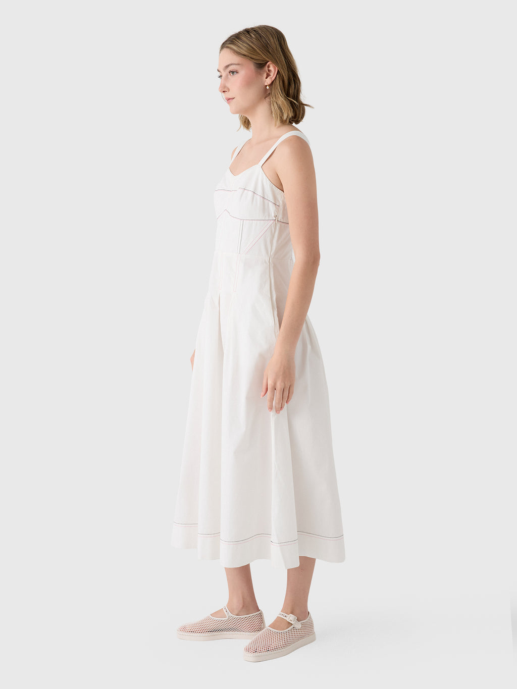 Never A Wallflower Women's Sweetheart Midi Dress - Saint Bernard