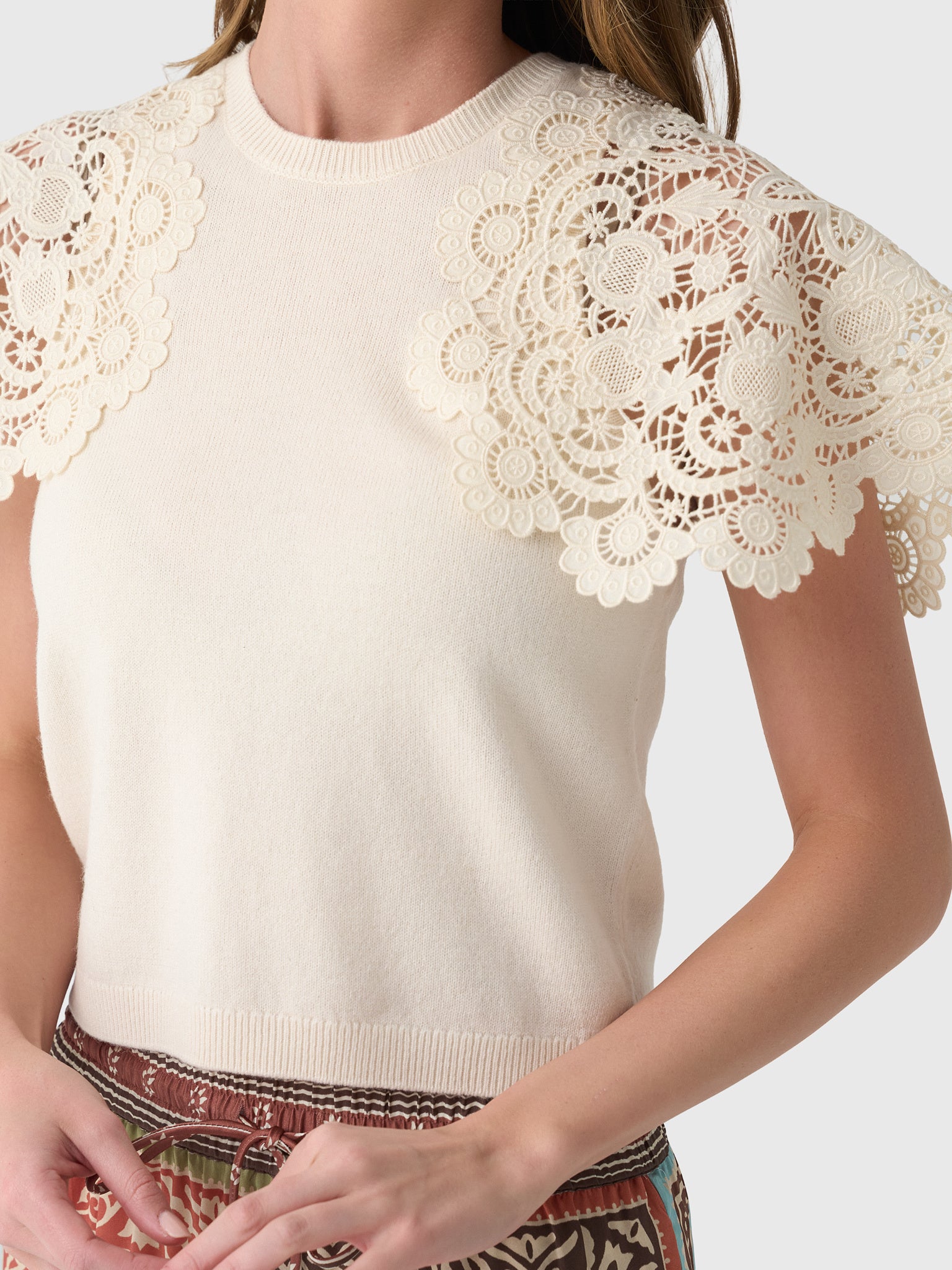 SEA Women's Sofia Combo Sweater - Saint Bernard