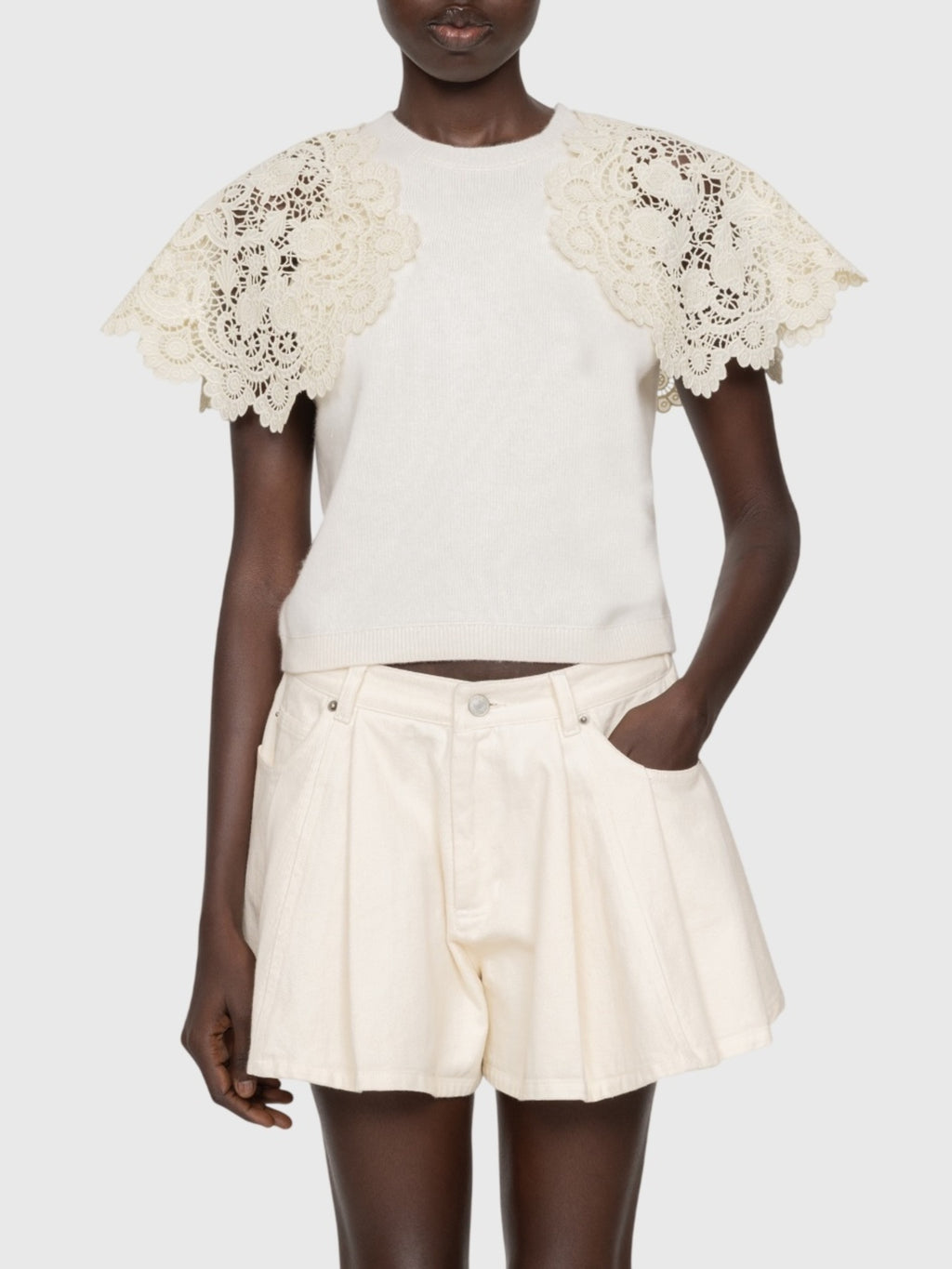 SEA Women's Sofia Combo Sweater - Saint Bernard