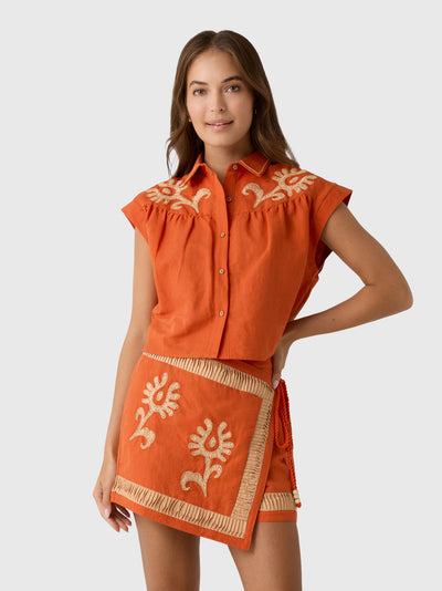 Never A Wallflower Women's Tansy Top - Saint Bernard