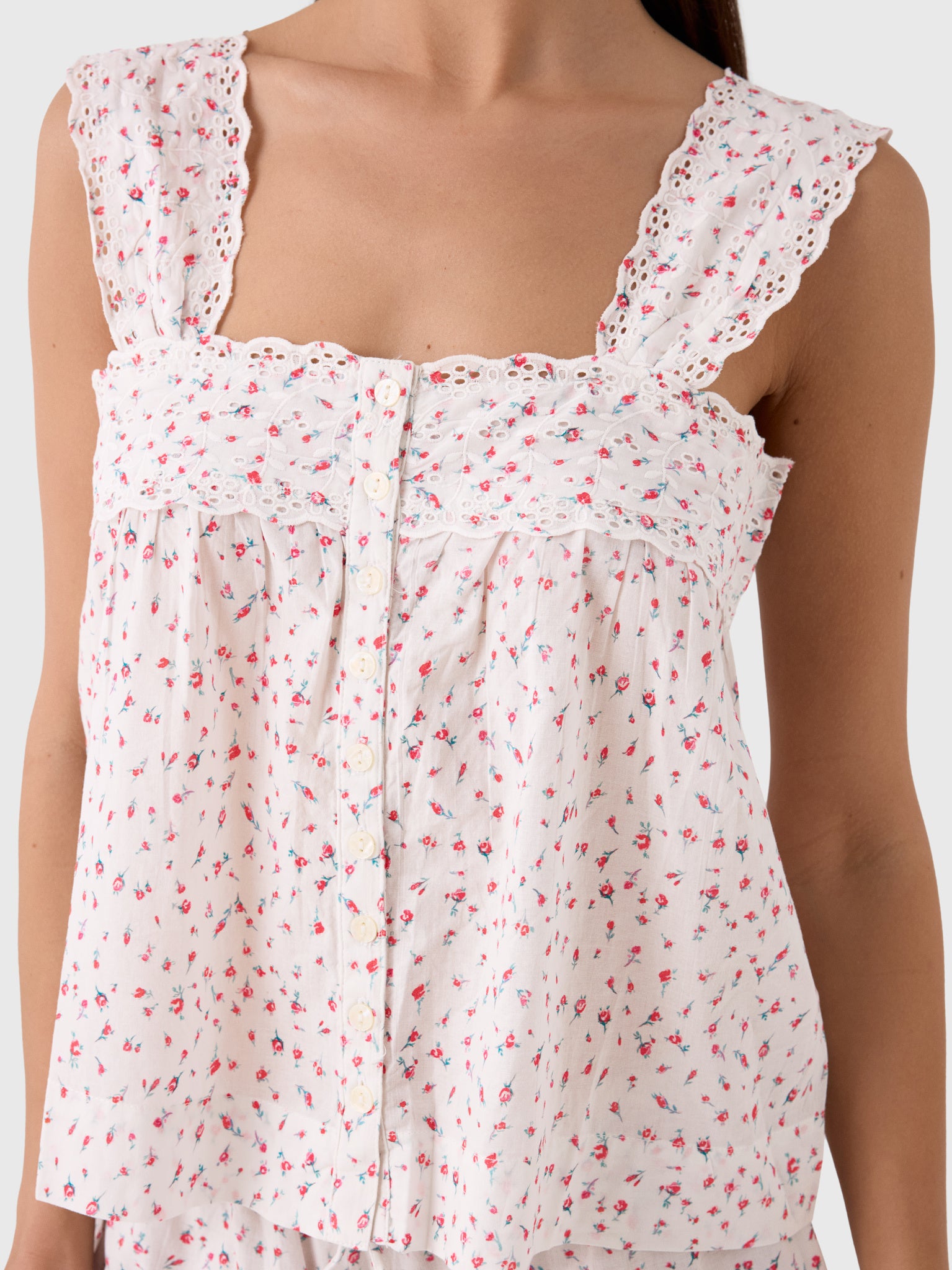 Damson Madder Women's Harrietta Button Through Cami - Saint Bernard
