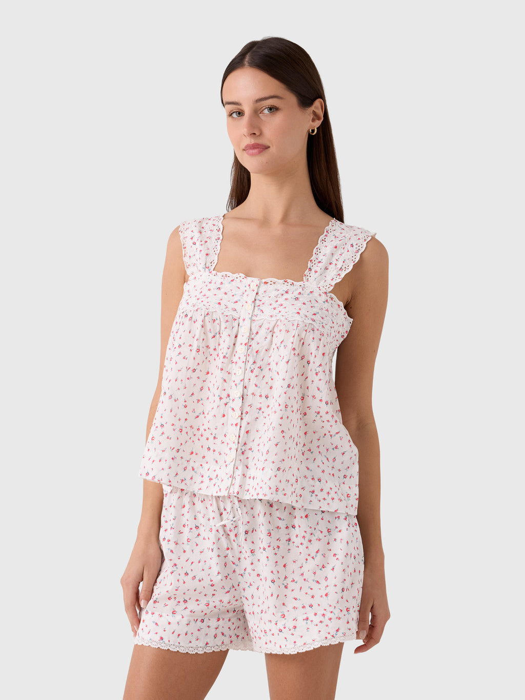 Damson Madder Women's Harrietta Button Through Cami - Saint Bernard