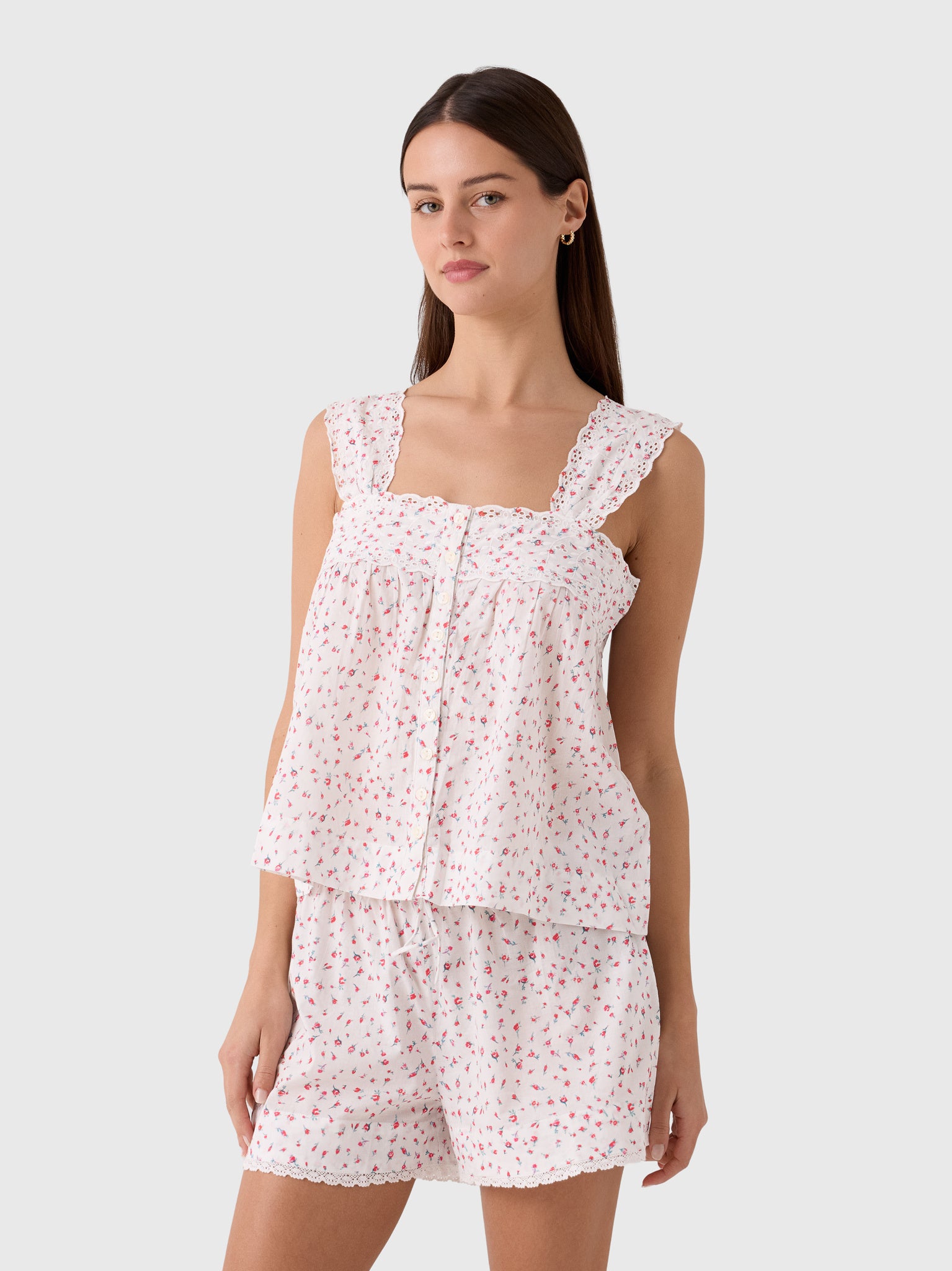 Damson Madder Women's Harrietta Button Through Cami - Saint Bernard