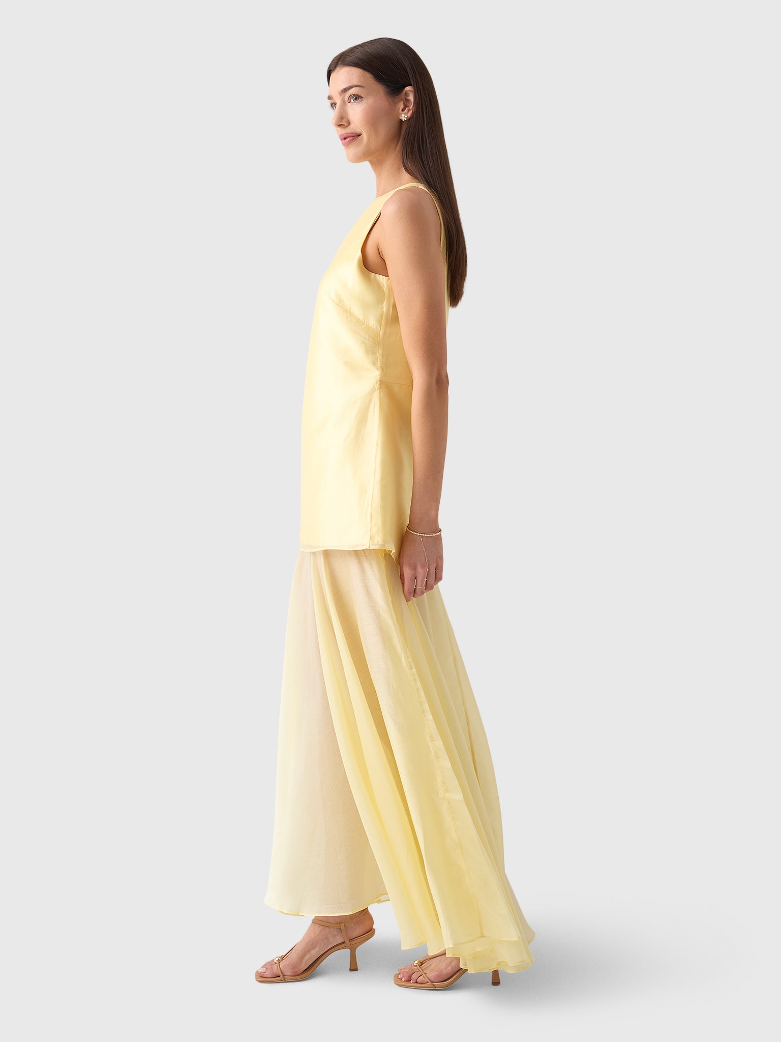 Marques Almeida Women's Double Layered Long Dress - Saint Bernard