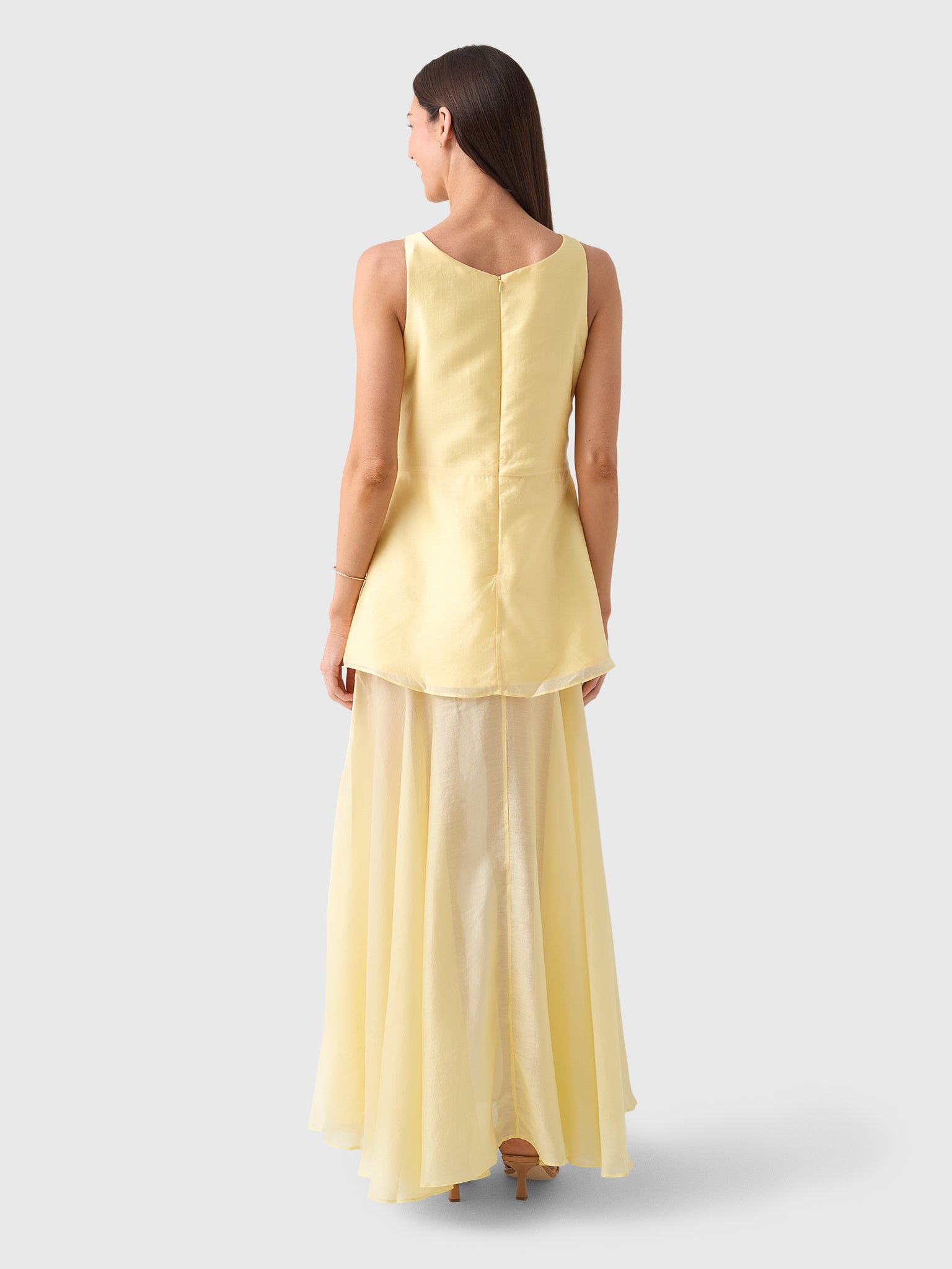 Marques Almeida Women's Double Layered Long Dress - Saint Bernard