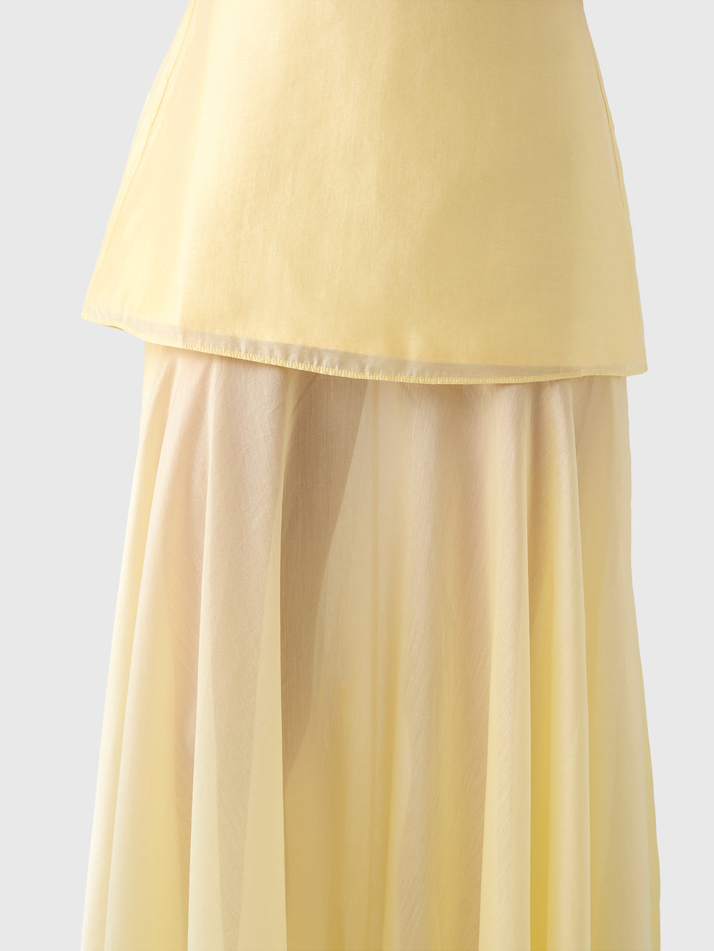 Marques Almeida Women's Double Layered Long Dress - Saint Bernard