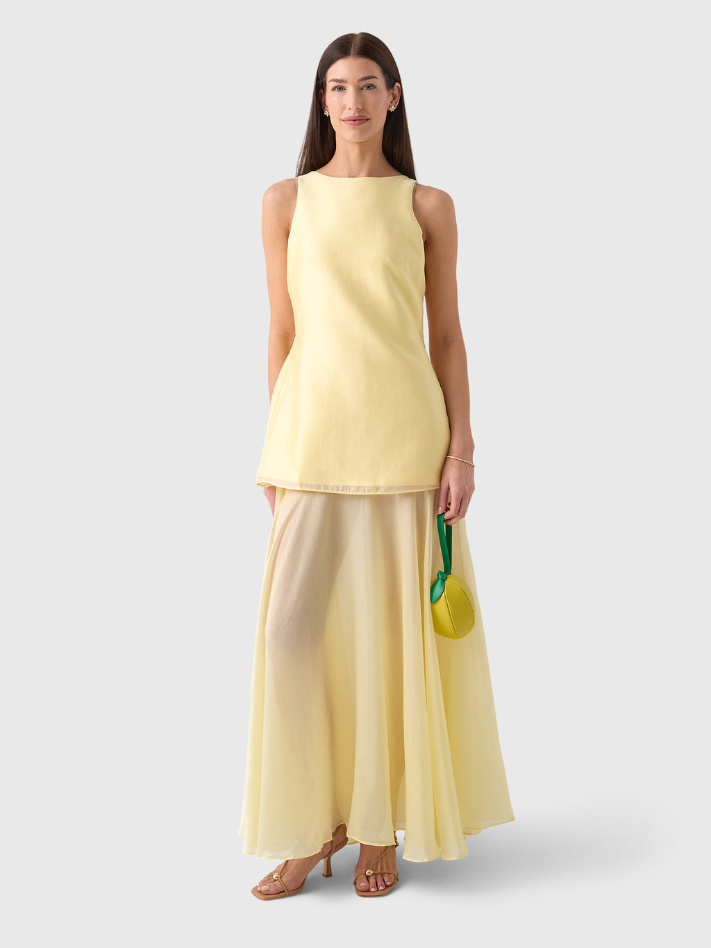 Marques Almeida Women's Double Layered Long Dress - Saint Bernard