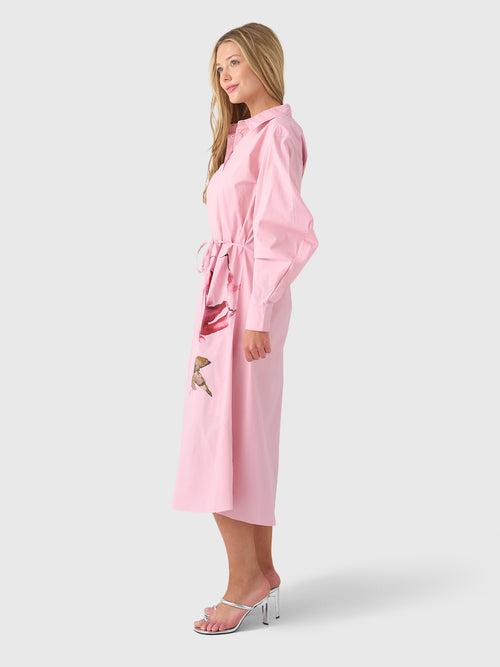 Marques Almeida Women's Watercolor Flower Shirt Dress