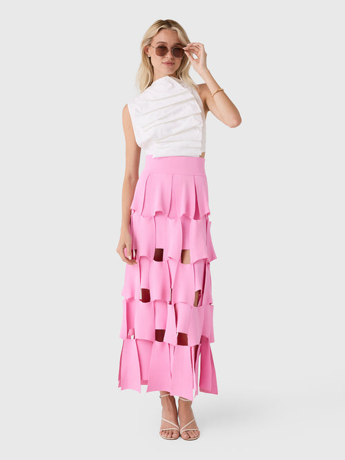 Awake Mode Women's Knitted Multi Trapeze Skirt