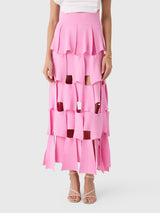 Awake Mode Women's Knitted Multi Trapeze Skirt - Saint Bernard
