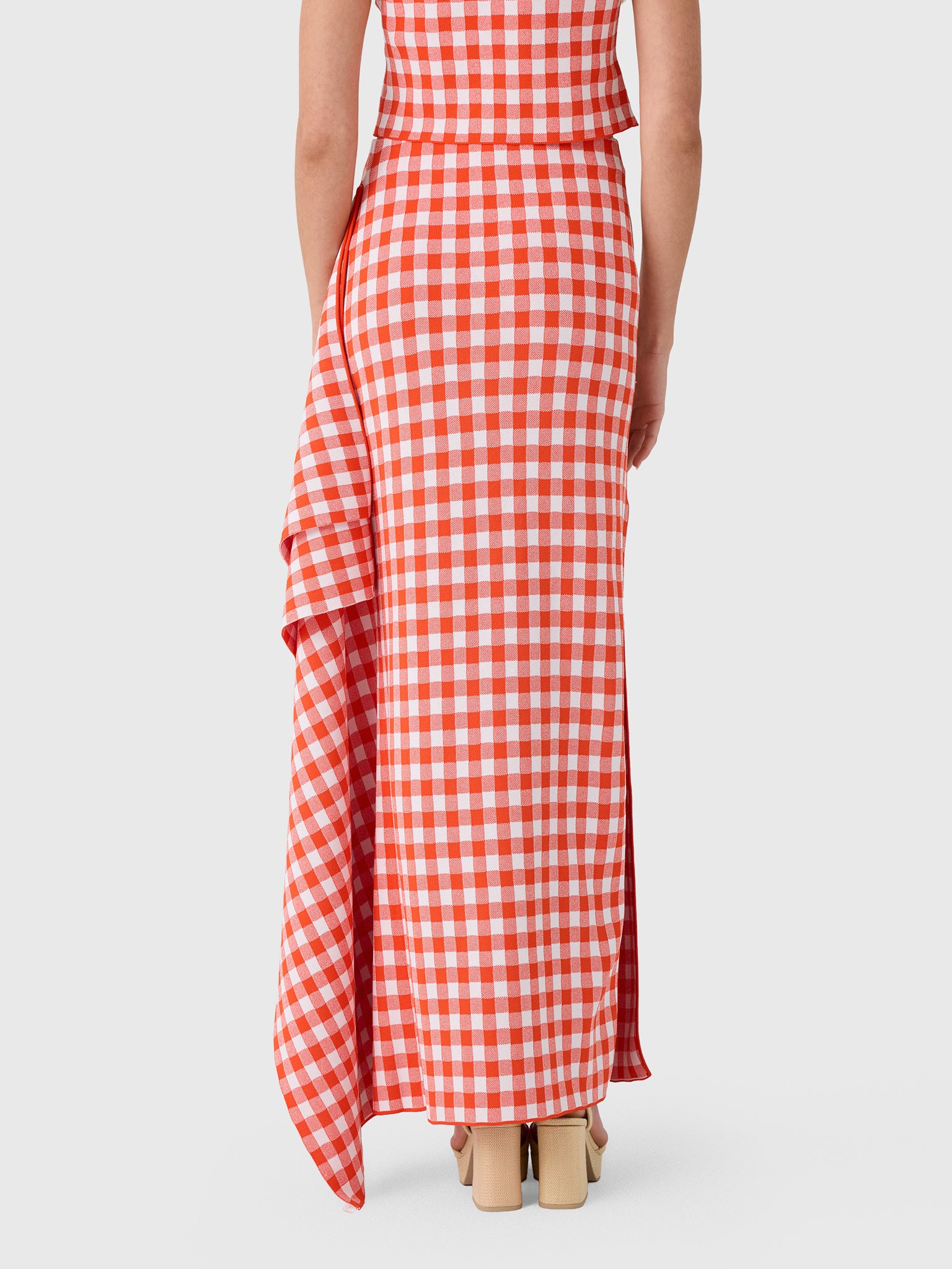 Awake Mode Women's Knitted Side Panel Maxi Skirt - Saint Bernard